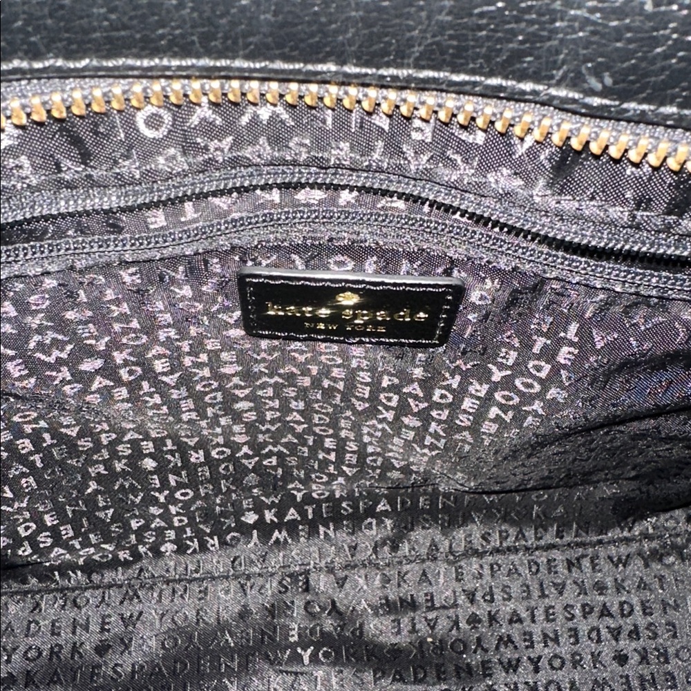 Kate Spade Black Leather Satchel Bag - Picture 8 of 9